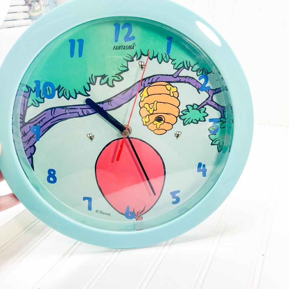 FANTASMA WINNIE‎ THE POOH & FRIENDS WALL CLOCK Tested Working